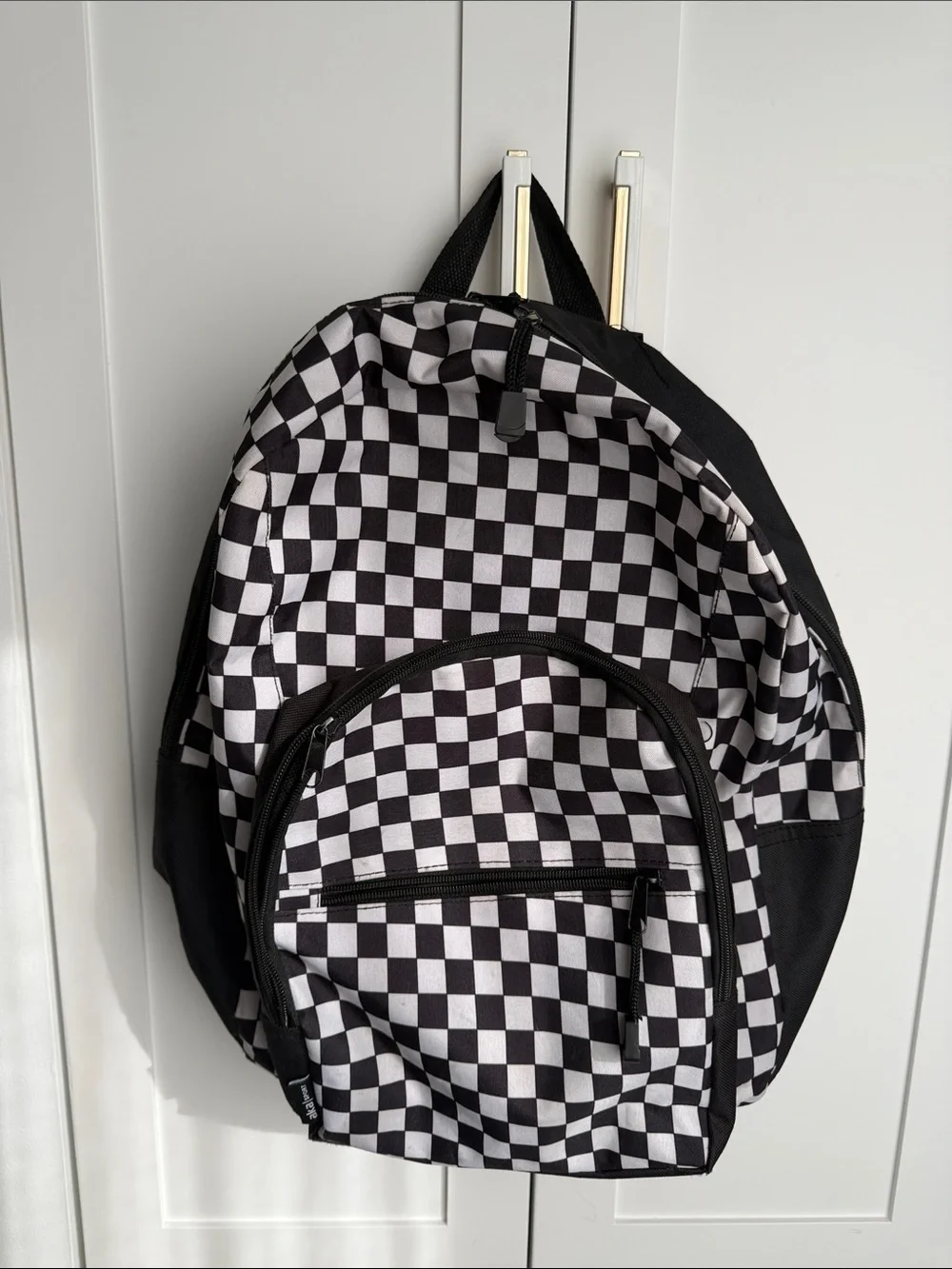 Black & White Checkerboard Backpack